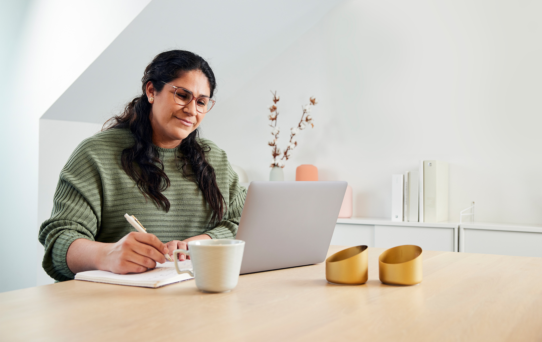 Women working on a laptop
